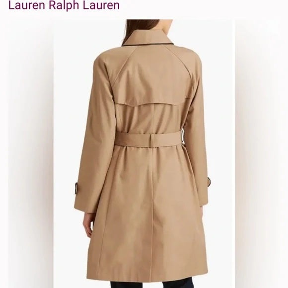 Ralph Lauren Beige Double-Breasted Trench Coat - Picture 4 of 10